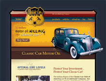 Tablet Screenshot of classiccarmotoroil.com